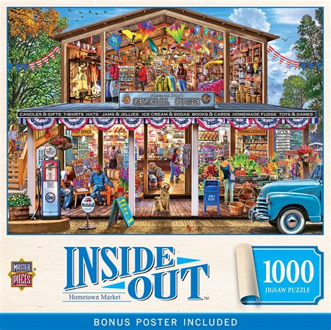 MasterPieces Inside Out Hometown Market 1000 Piece Jigsaw Puzzle