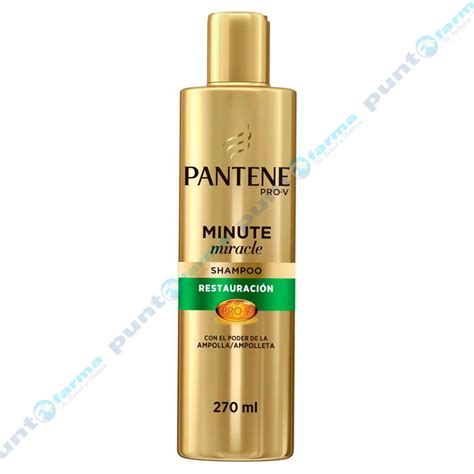 Punto Farma Shampoo Minute Miracle Restauraci N Pantene Pro V Ml