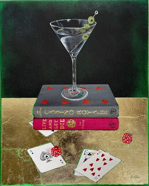 Anne Marie Ellis Martini James Bond Martini Painting No Naked Walls