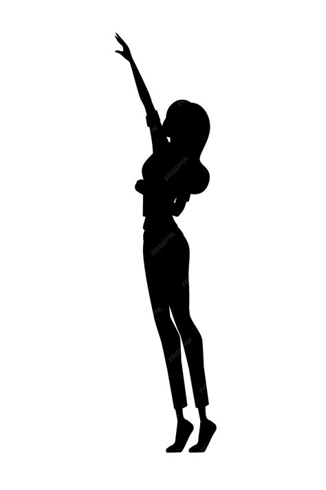 Girl Reaching Silhouette