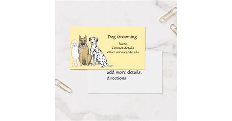 Dog Grooming Business Cards | Zazzle