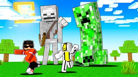 PASO MINECRAFT PERO TODOS LOS MOBS SON GIGANTES Pathofail YouTube