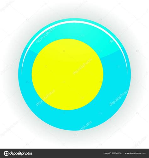 Palau Icon Circle Colorful Vector Stock Vector By ©yayimages 622748778