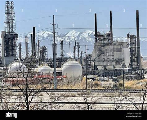 Industrial Area Near The I 15 Interstate Freeway Just North Of Salt