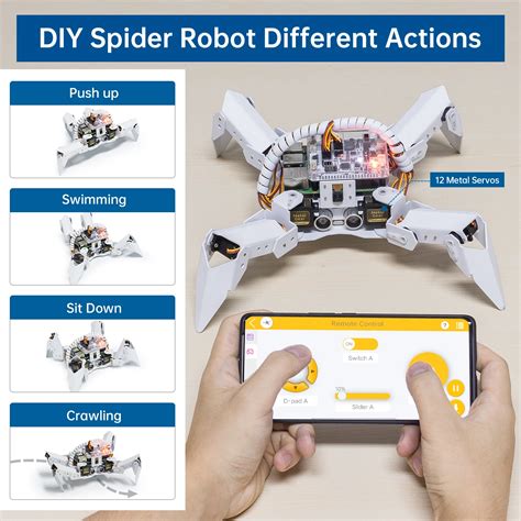 Sunfounder Picrawler Ai Robot Kit For Raspberry Pi Diy Bionic Robots