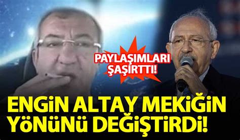 Engin Altay uzay mekiğinin yönünü değiştirdi Paylaşımları dikkat çekti