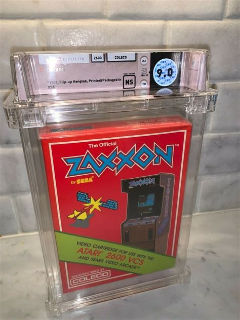 Nos Atari Vcs 2600 Game Complete 1982 Zaxxon All Paperwork Coleco For