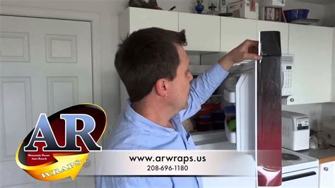 How To Install A Refrigerator Wrap Youtube