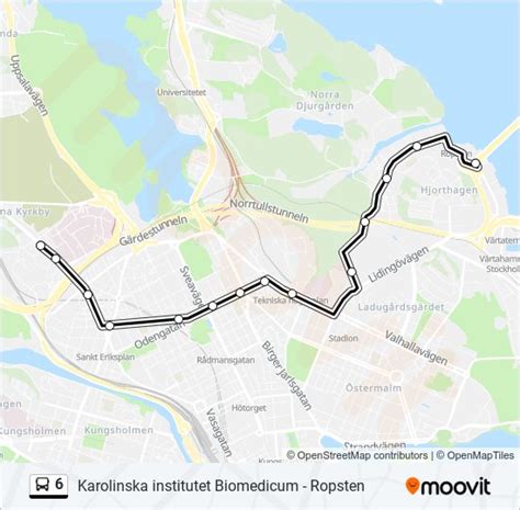 Rutt Tidtabeller H Llplatser Kartor Ropsten Uppdaterat