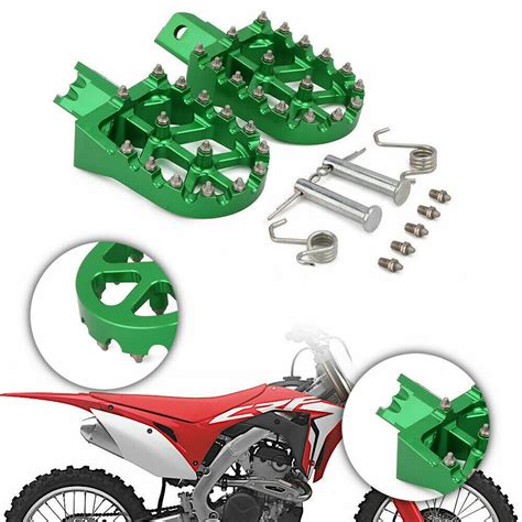 Billet Cnc Foot Pegs Rests Pedals For Honda Crf Xr Cr Kayo Sdg Irbis