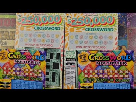 Pennsylvania And New Jersey Crosswords Texas Lottery Ticket Youtube