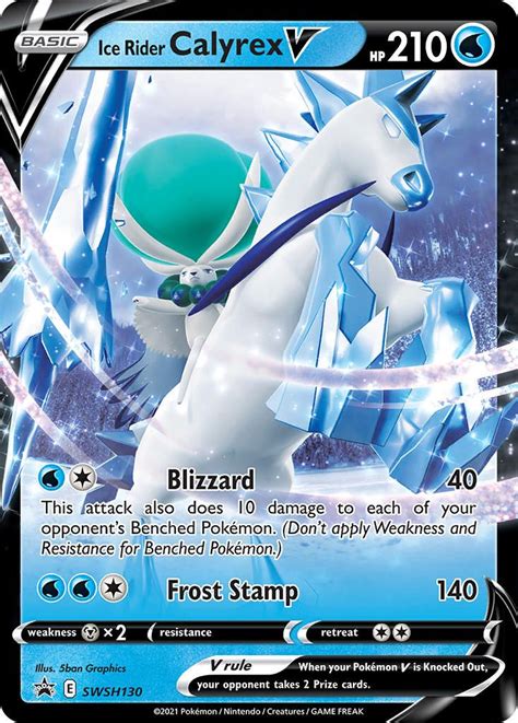 Calyrex Cavaleiro Glacial V Pokémon MYP Cards