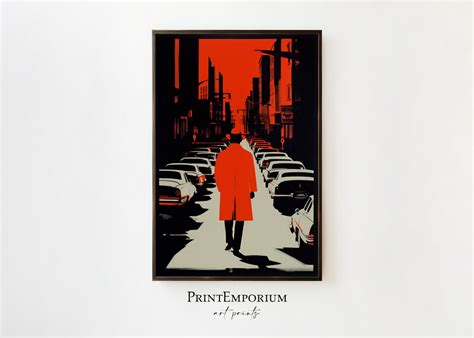 Film Noir Detective Poster, 1970s Wall Art, Large Wall Art, 1970s ...