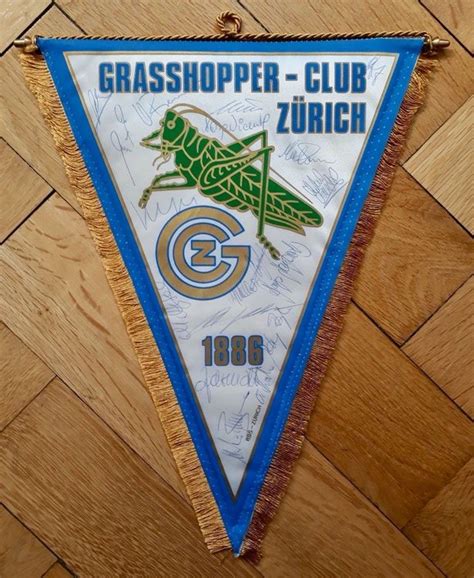 Rar Signierter Wimpel Gcz Grasshopper Club Fr He Er Jahre Kaufen