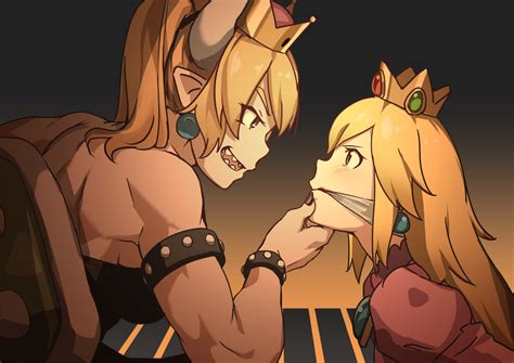 Princess Peach And Bowsette Mario And 1 More Drawn By Trianglebullet