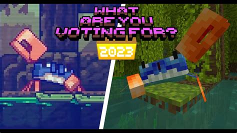 I Added The Crab To Minecraft Early Minecraft Mob Vote 2023 Youtube