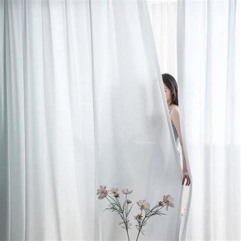 ready  hang white sheer curtains sheer curtains  fansee