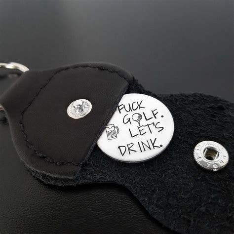 Golf Gift For Groomsmen Fuck Golf Lets Drink Keychain Funny Etsy