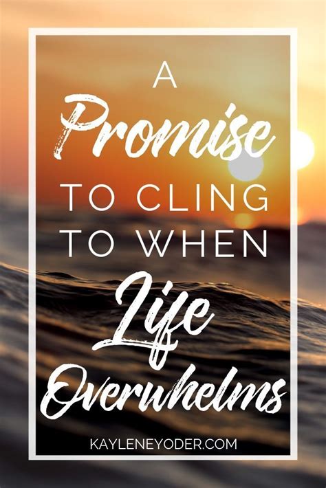 Are You Overwhelmed By Life Dive Into Gods Promises Of Hope And