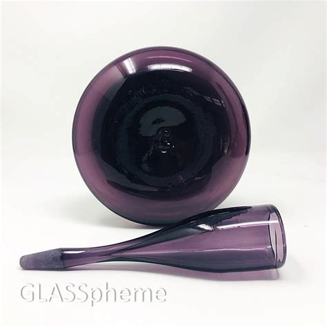 Minty And Rare Blenko 6027 Shot Glass Decanter In 1967 Only Plum