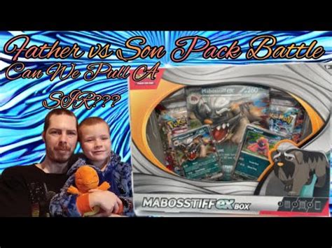 Pokémon Mabosstiff EX Collection BoxFather vs Son Pack Battle YouTube