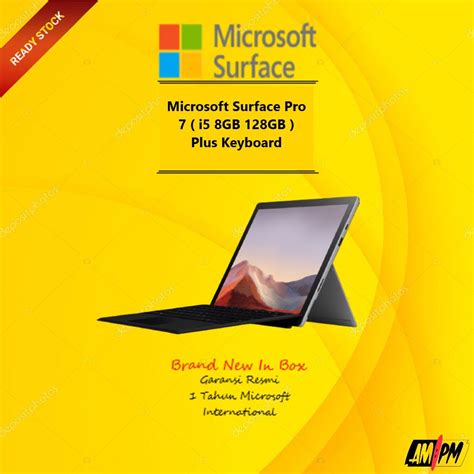 Jual Microsoft Surface Pro 7 Core I5 Ram 8gb 128gb Ssd Shopee Indonesia