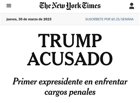 Mundo En Conflicto On Twitter Trump Imputado La Portada De