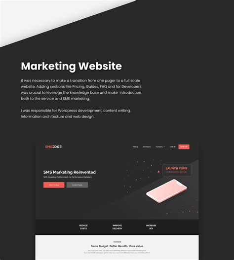 SMSEdge - SMS Marketing Platform on Behance