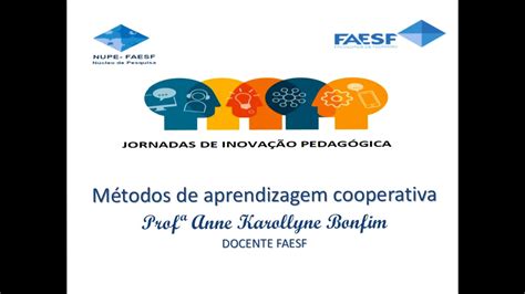 Métodos De Aprendizagem Cooperativa I Jornada De InovaÇÃo PedagÓgica