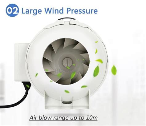 Fan 4 Extractor High Efficiency Mixed Flow Ventilation System Exhaust