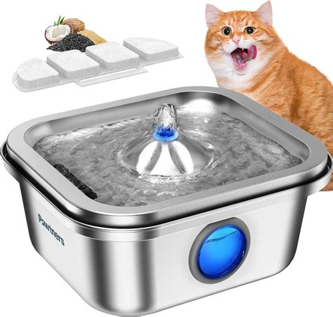 Amazon Cat Water Fountain Stainless Steel L Oz Pet Fountain