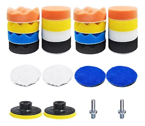 3 Inch 24 Pcs Kit Para Pulir Auto Borlas Ktaladro Esponjas MercadoLibre