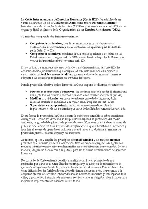 Texto para video DDHH Act. 2: La Corte IDH y su Rol en la Protección de