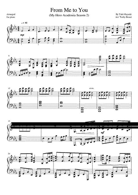 Partitura De From Me To You