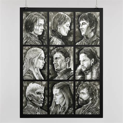 Game of Thrones Character Satin Posters (210gsm) — Jonathan Bruns Fine Art