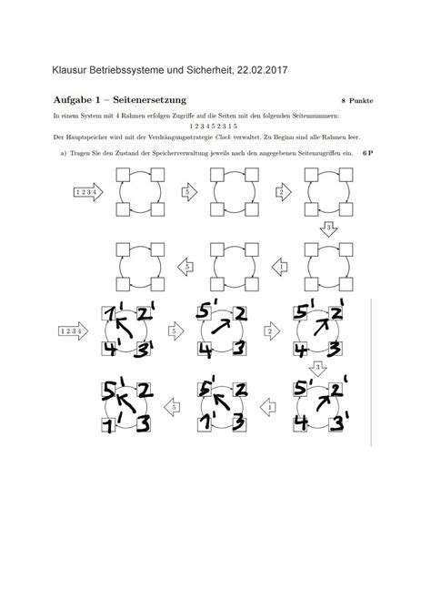 Klausur 22 Februar 2017 Fragen Und Antworten Klausur Betriebssysteme