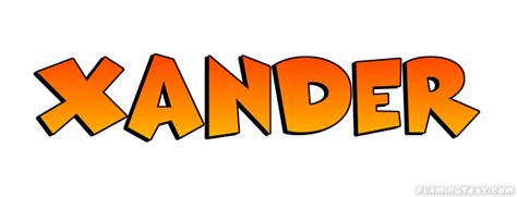 Xander Logo | Free Name Design Tool from Flaming Text