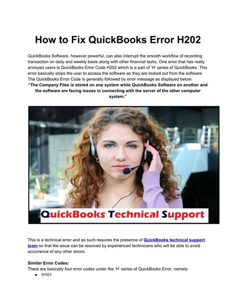 PPT How To Fix QuickBooks Error H202 PowerPoint Presentation Free