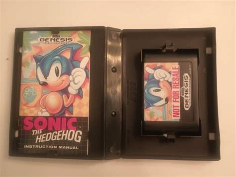 Sonic The Hedgehog Sega Genesis Not For Resale Edition Complete