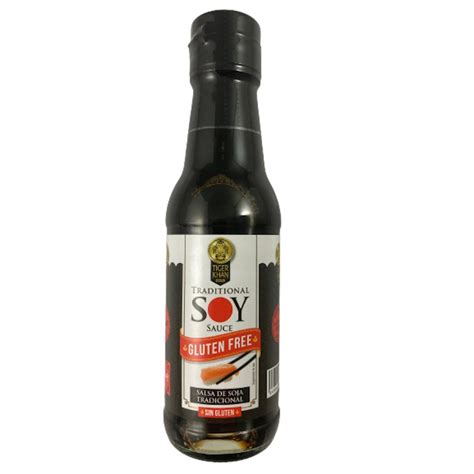 Salsa De Soja Tradicional Tiger Khan Sin Gluten Botella 150 Ml