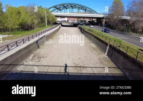 Italy Milan Drone Aerial View Of Drought And Aridity In