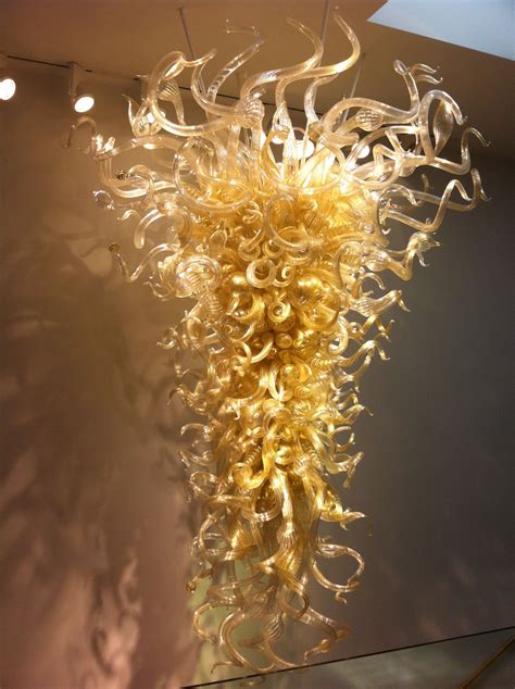 Enlightenment By Dale Chihuly Glass Chandelier Hanging In The