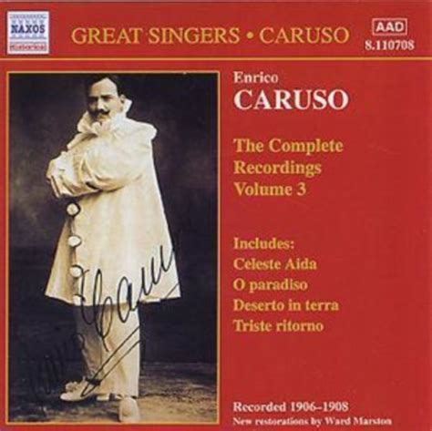 Caruso The Complete Recordings Volume Caruso Enrico Muzyka