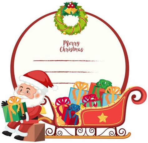 A merry christmas card template 589266 Vector Art at Vecteezy