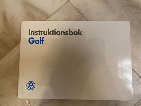 Se produkter som liknar Instruktionsbok Till VW Golf på Tradera