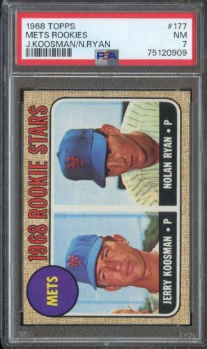 Topps Nolan Ryan Jerry Koosman Psa Rc Mets Hof B Ebay