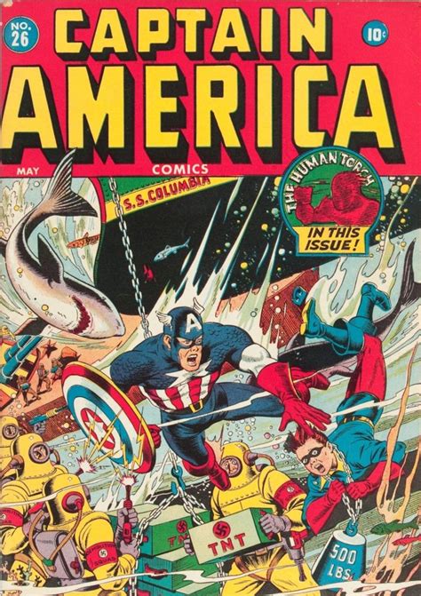 Captain America Comics 26 1943 Cover Art Jack Alderman And Alex