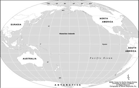 Location of the Hawaiian Islands in the central Pacific (map courtesy... | Download Scientific ...