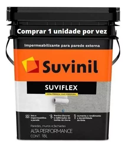 Fundo Impermeabilizante Parede Suviflex 18l Suvinil Parcelamento Sem