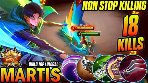 Martis Sets The Stage On Fire With 18x Kills Build Top 1 Global